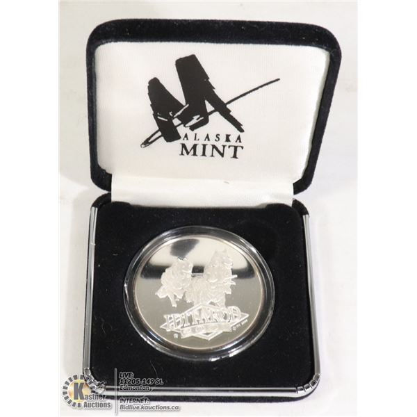 1OZ .999 FINE SILVER ALASKA MINT BULLION COIN