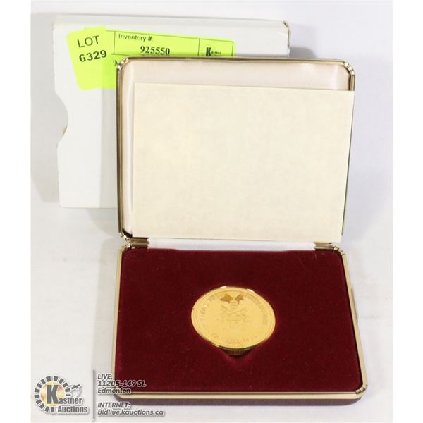 1984 LOMBARDO MINT PAPAL VISIT MEDAL IN CASE