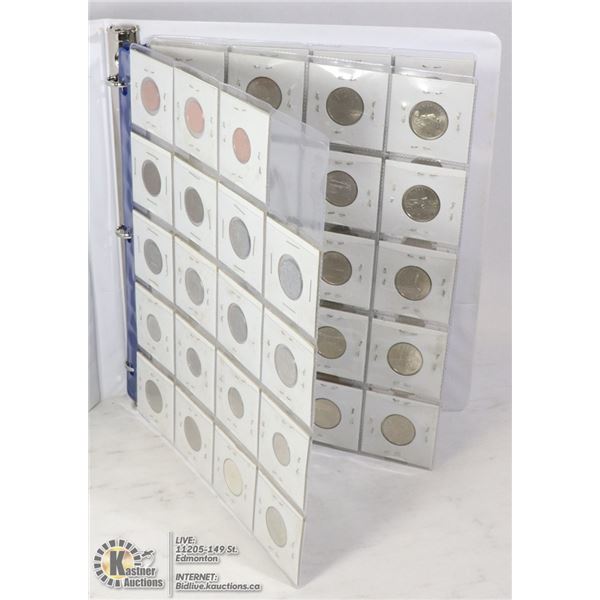 COMMEMORATIVE COINS OF CANADA COLLECTION IN BINDER
