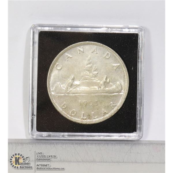 1953 SHOULDER FOLD SHORT WATERLINE DOLLAR