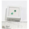 Image 1 : LOT OF 2 GENUINE EMERALD PEAR CUT GEMS