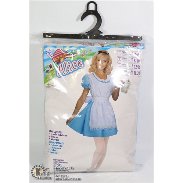 ALICE HALLOWEEN COSTUME SIZE MEDIUM (8-10)