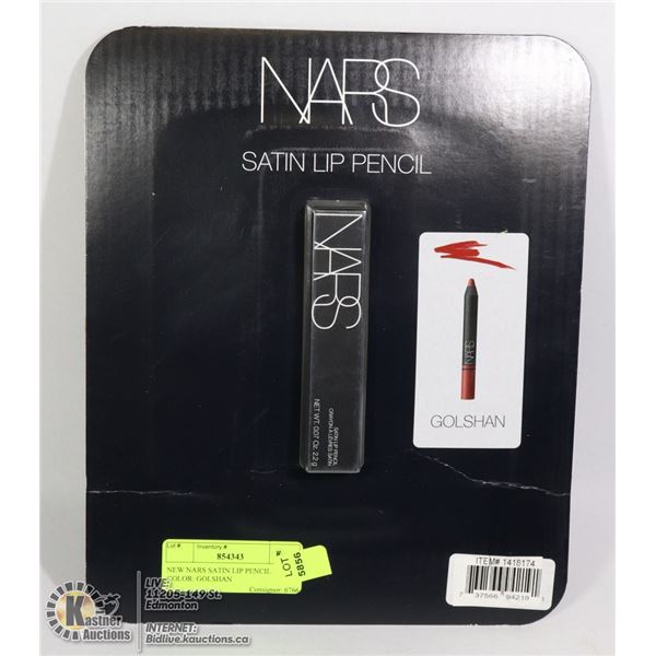 NEW NARS SATIN LIP PENCIL COLOR: GOLSHAN