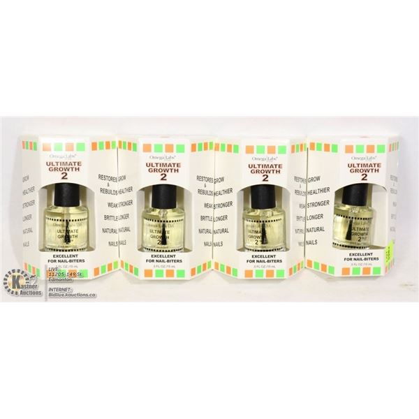 FOUR BOTTLES OF ULTIMATE GROWTH 2 FOR RESTORING
