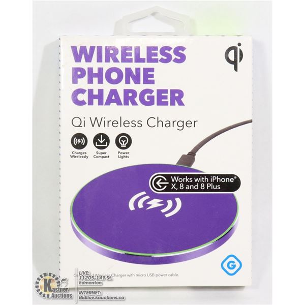NEW GEMS QI WIRELESS PHONE CHARGER