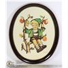 Image 1 : VINTAGE HUMMEL METAL TRAY APPLE BOY, 12 X 14.5 IN