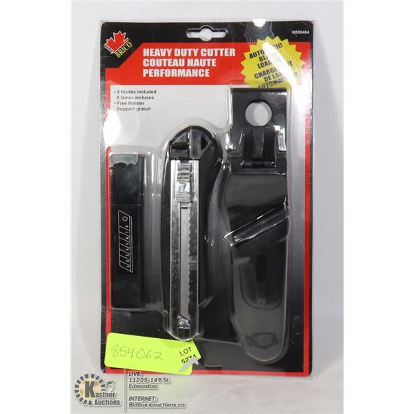NEW HEAVY DUTY CUTTER WITH HOLDER & AUTO BLADE
