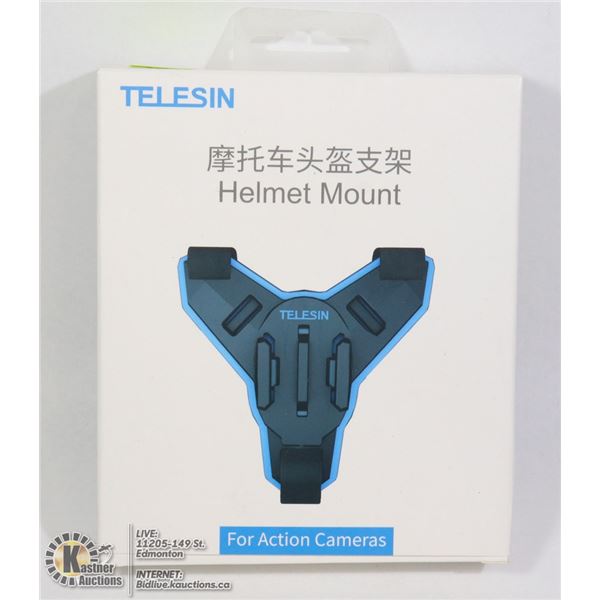 TELESIN HELMET MOUNT FOR ACTION CAMERAS