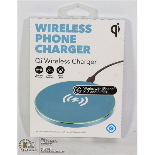 NEW GEMS QI WIRELESS PHONE CHARGER