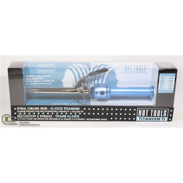 HOT TOOLS TITANIUM SPIRAL CURLING IRON