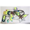 Image 1 : LARGE BOX OF STAINED GLASS DECORATIONS