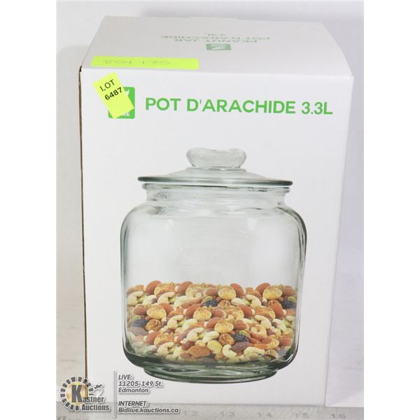 NEW 3.3L PEANUT STORE DISPLAY JAR