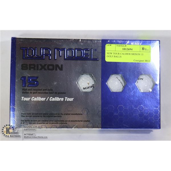 NEW TOUR CALIBER SRIXON 15 GOLF BALLS