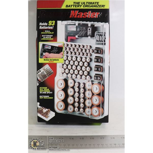 BATTERY MASTER BATTERY ORGANIZER WITH