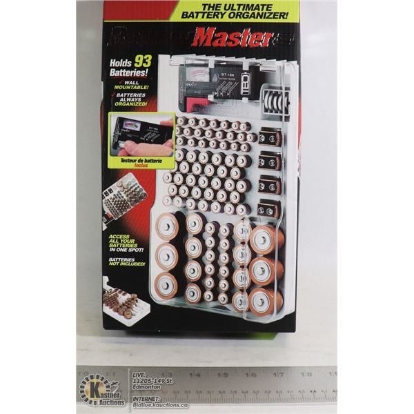 BATTERY MASTER BATTERY ORGANIZER WITH