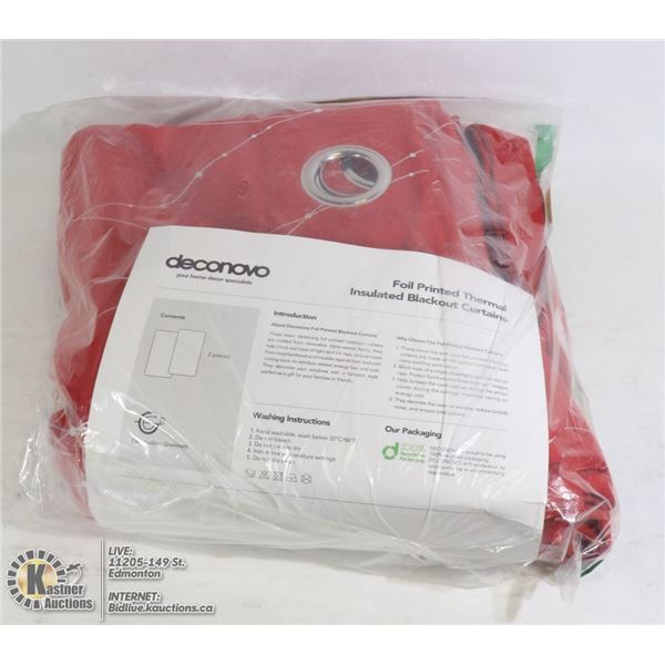 FOIL PRINTED THERMAL INSULATED BLACKOUT CURTAINS