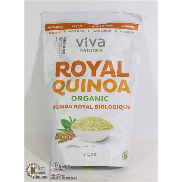 VIVA NATURALS ORGANIC QUINOA 4LB BAG