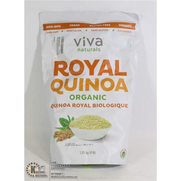 VIVA NATURALS ORGANIC QUINOA 4LB BAG