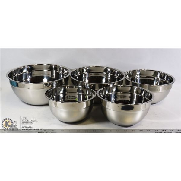 5 PCS STAINLESS STEEL BOWL SET