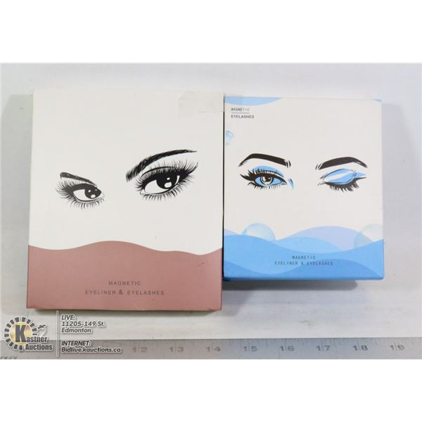 TWO BOXES OF MAGNETIC EYELINER AND EYELASHES