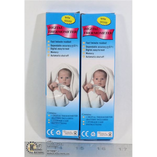 TWO LCD DISPLAY DIGITAL THERMOMETER