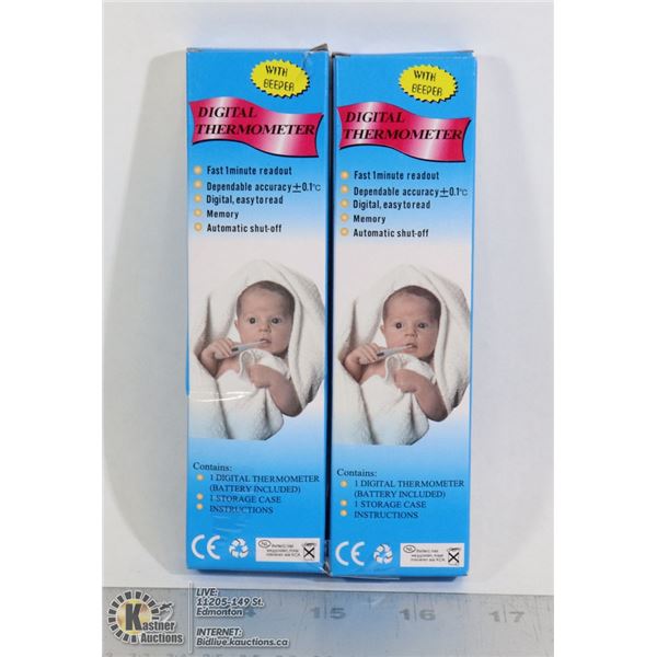 TWO LCD DISPLAY DIGITAL THERMOMETER