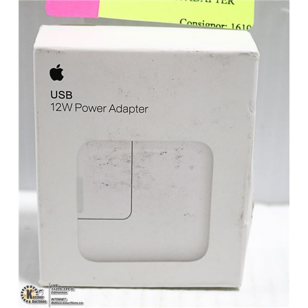 APPLE USB 12W POWER ADAPTER