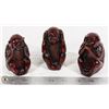 Image 1 : SET OF THREE MONKEY FIGURES