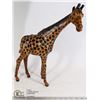 Image 1 : HAND CRAFTED LEATHER GIRAFFE FIGURE