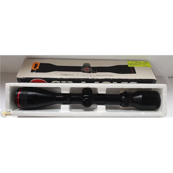 SIMMONS RIFLE SCOPE IN BOX 4-10X40 MODEL 1041
