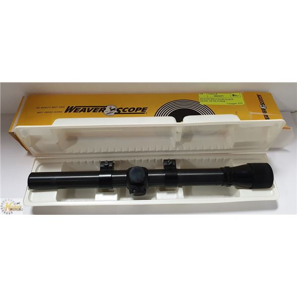 WEAVER RIFLE SCOPE IN BOX MODEL D6 SIX POWER