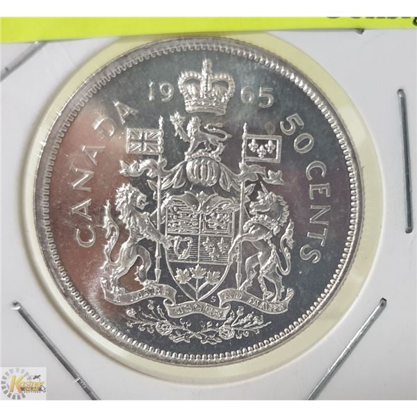 1965 CANADIAN SILVER HALF DOLLAR