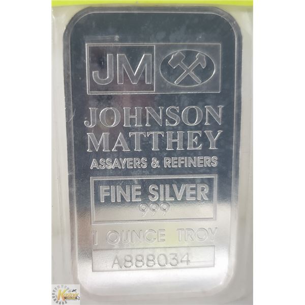 1 TROY .999 SILVER BAR