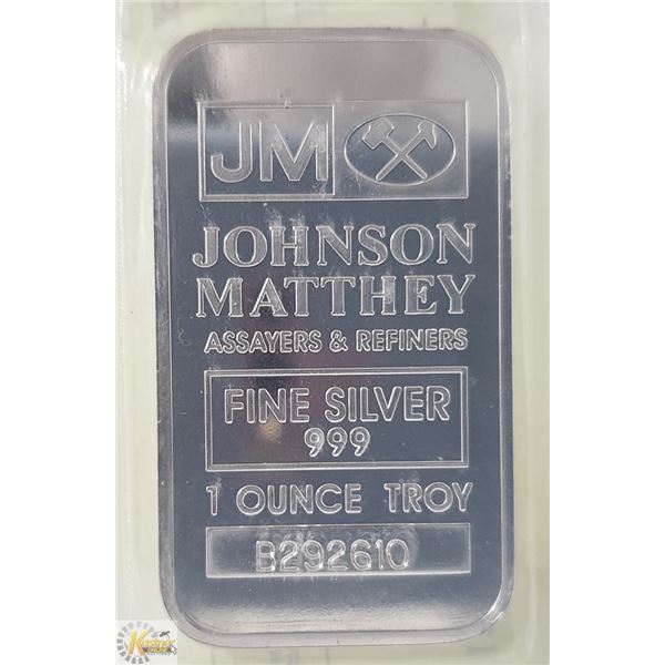 1 TROY .999 SILVER BAR