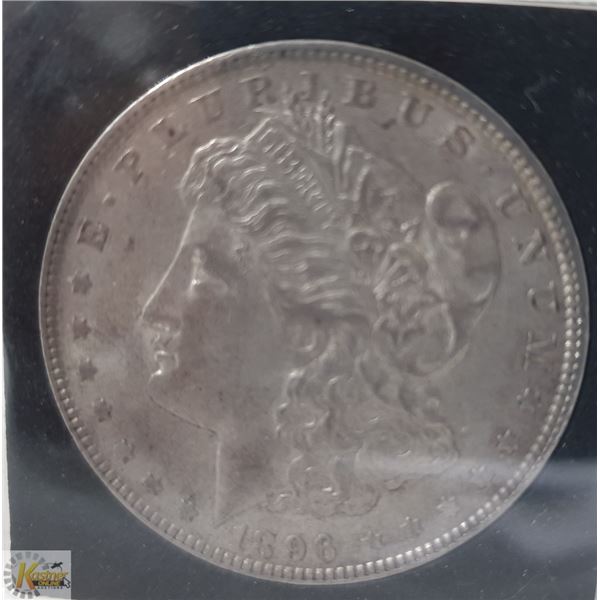 1896 USA SILVER MORGAN DOLLAR LOWER MINTAGE