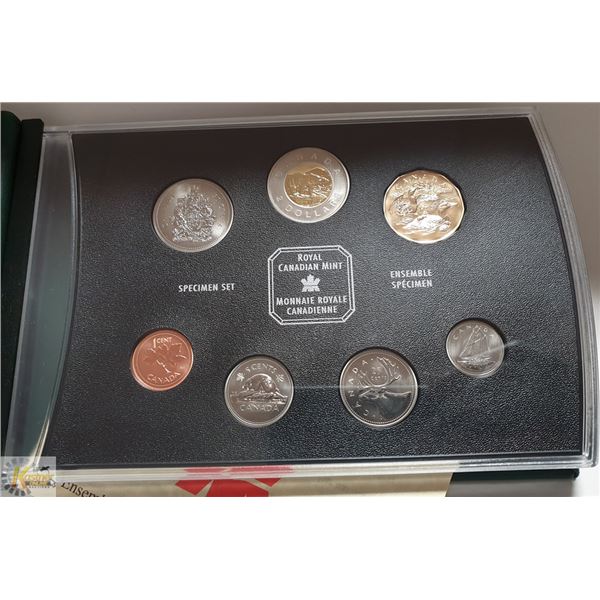 2002 SPECIMEN COIN SET WITH FAMILY OF LOONS DOLLAR