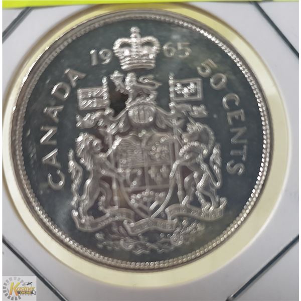 1965 CANADA SILVER HALF DOLLAR