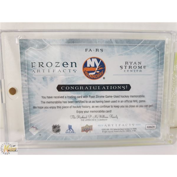 RYAN STROME FROZEN ARTIFACTS 2015 JERSEY CARD