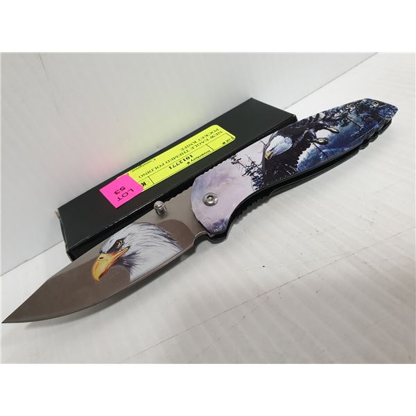 NEW EAGLE THEMED FOLDING POCKET KNIFE
