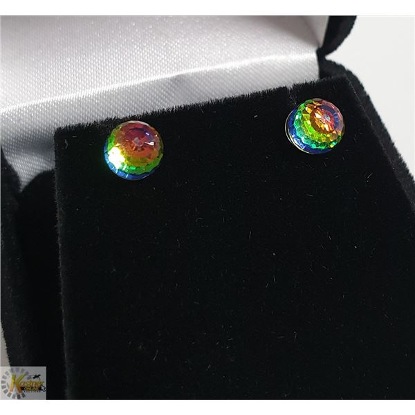 STERLING SILVER CRYSTAL EARRINGS