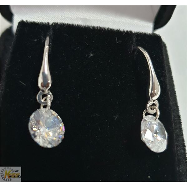 STERLING SILVER CZ EARRINGS