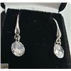 Image 1 : STERLING SILVER CZ EARRINGS