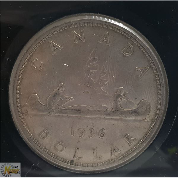 1936 KING GEORGE V CANADA SILVER DOLLAR