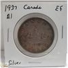 Image 1 : 1937 SILVER CANADA $1 DOLLAR COIN