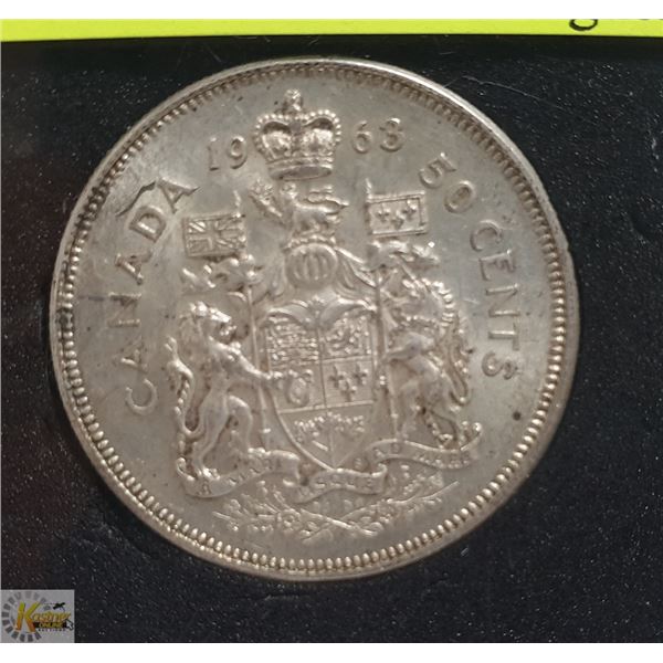 1963 SILVER 50 CENT PIECE