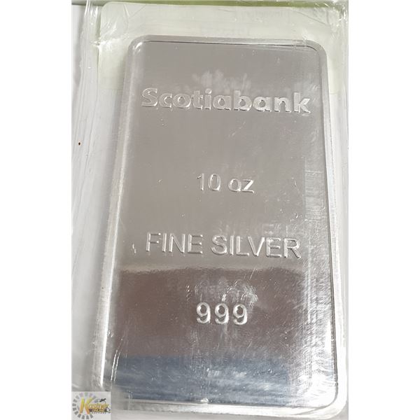 10 TROY .999 SILVER BAR