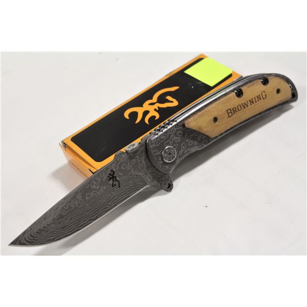 NEW BROWNING HEAVY DUTY FOLDING POCKET KNIFE