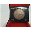 Image 1 : 1973 RCMP SOLID SILVER CASED DOLLAR RCMP CASE