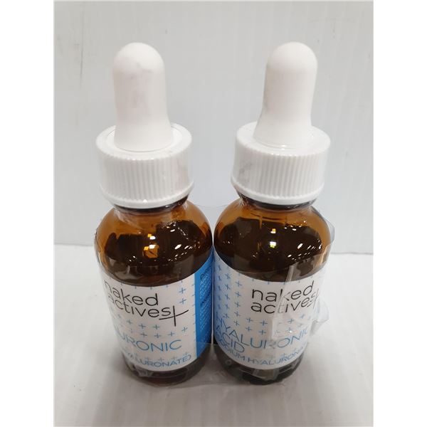 NAKED HYALURONIC ACID ANTI AGING SERUM-LOT OF 2