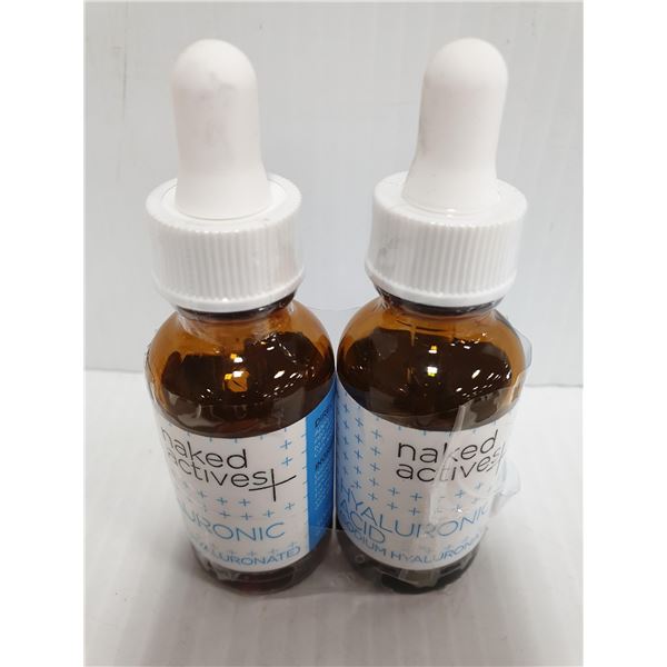 NAKED HYALURONIC ACID ANTI AGING SERUM-LOT OF 2